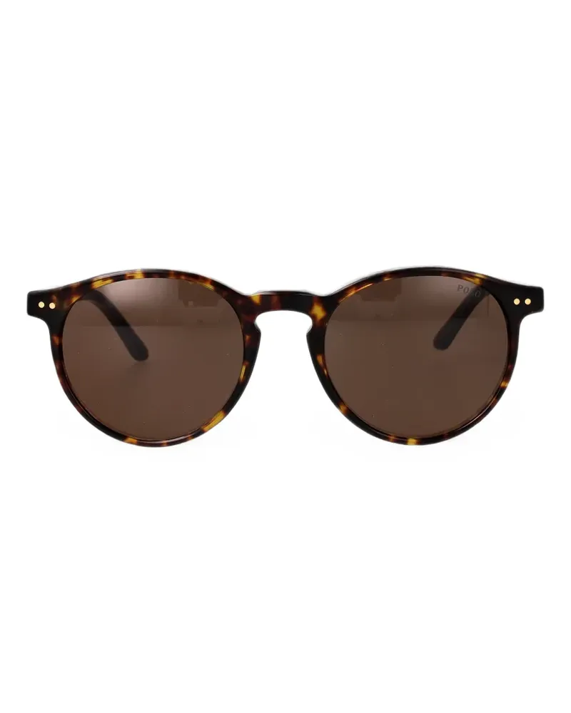 Ralph Lauren tortoiseshell-effect round-frame sunglasses - Braun Braun