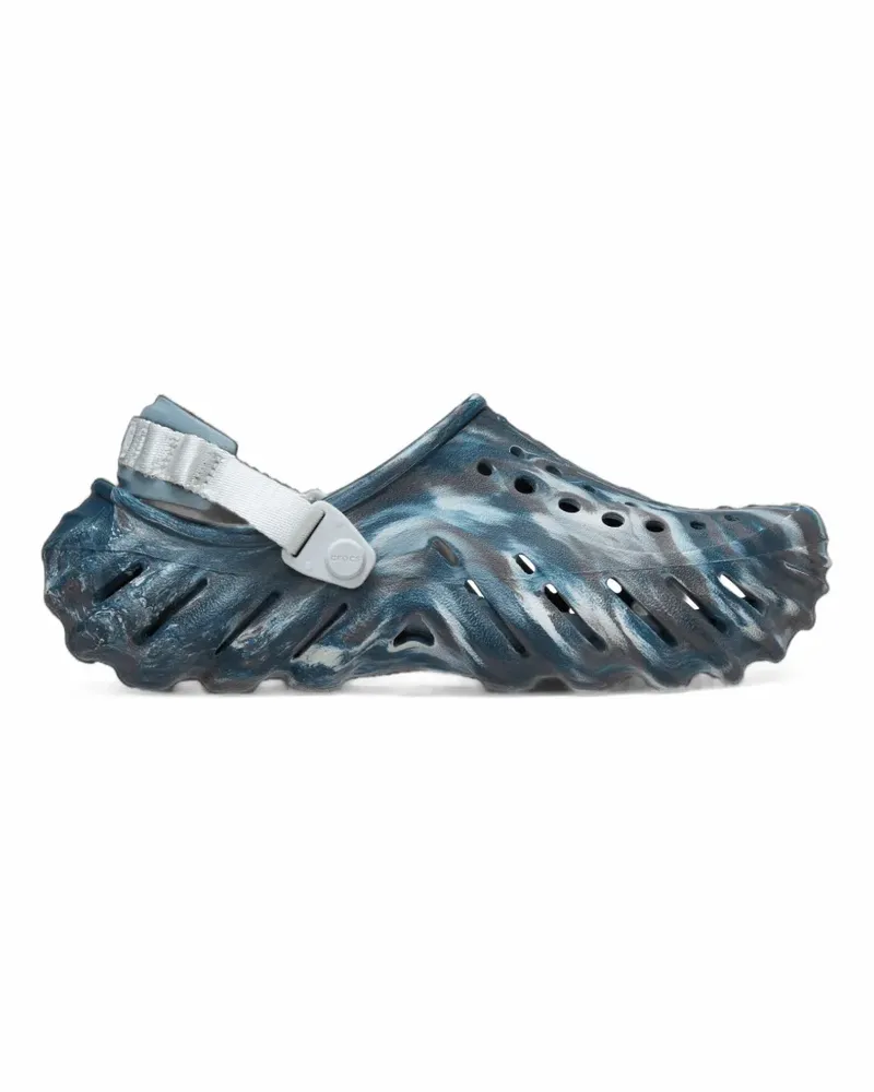 Crocs Marmorierte Echo Mules - Blau Blau