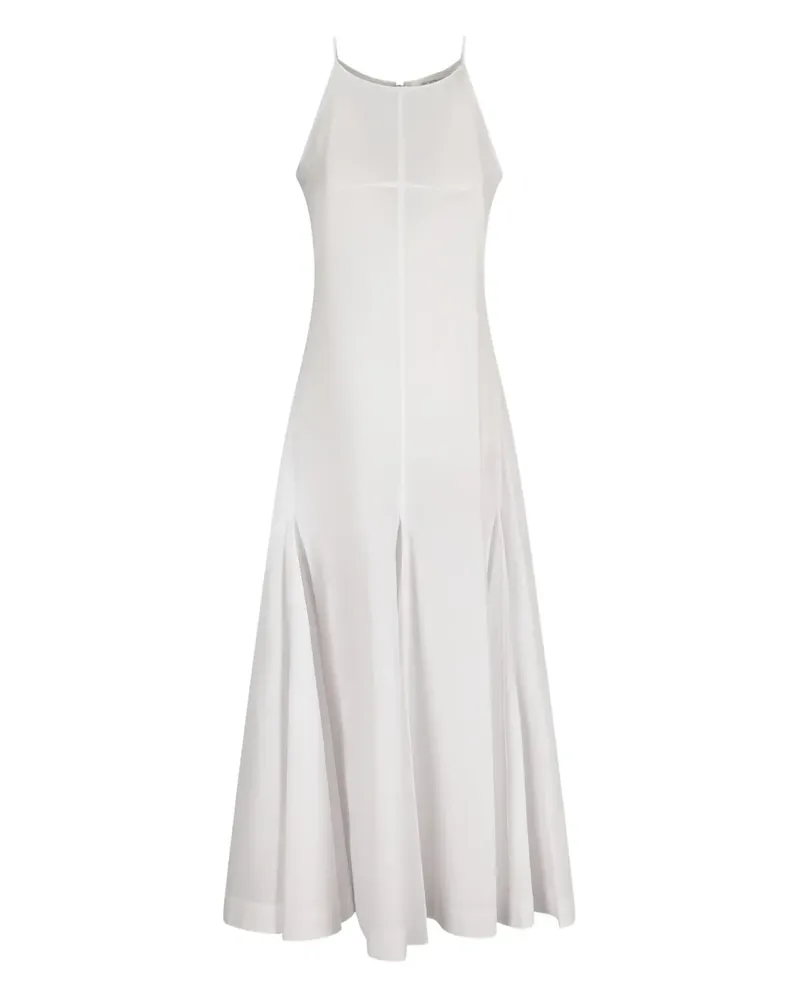 SPORTMAX Ausgestelltes Neckholder-Kleid - Weiß Weiß