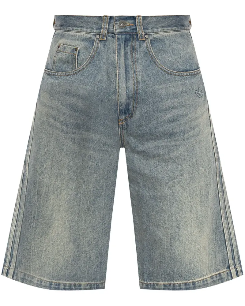 adidas Jeans-Shorts mit weitem Bein - Blau Blau