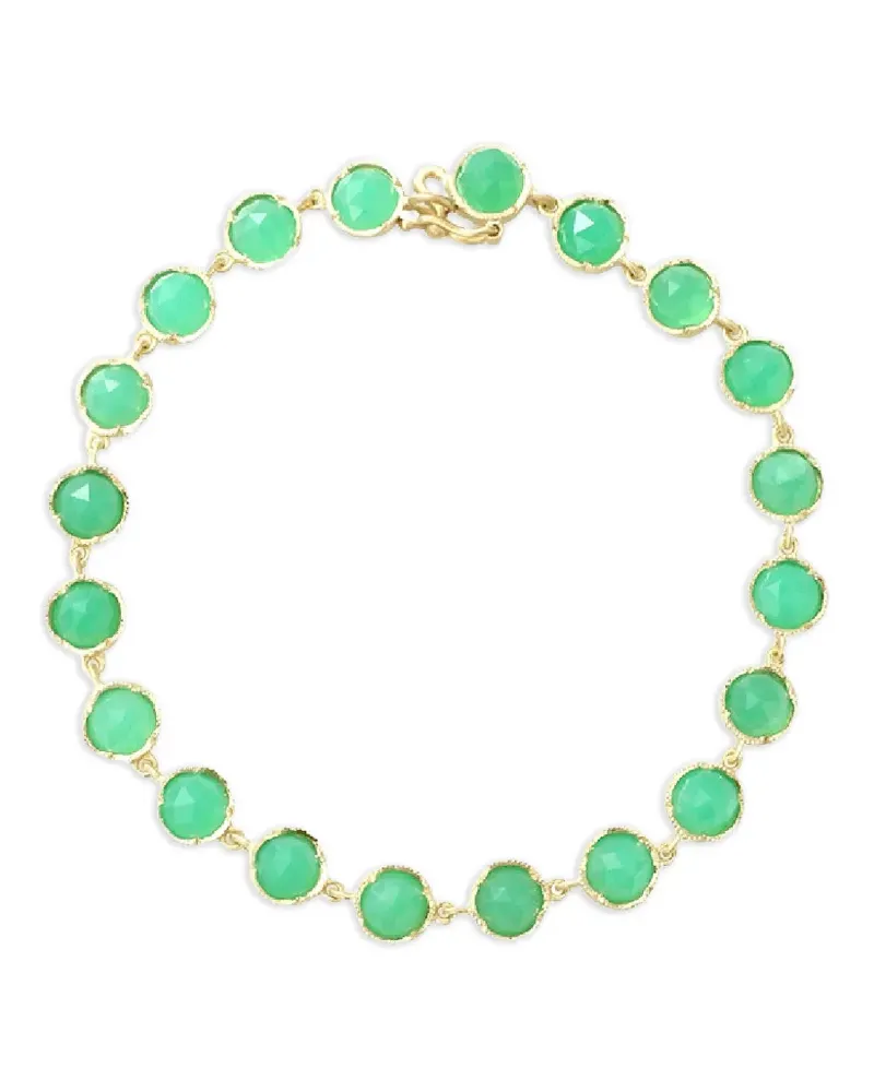 Irene Neuwirth 18kt Gelbgoldarmband mit Chrysopras Gold