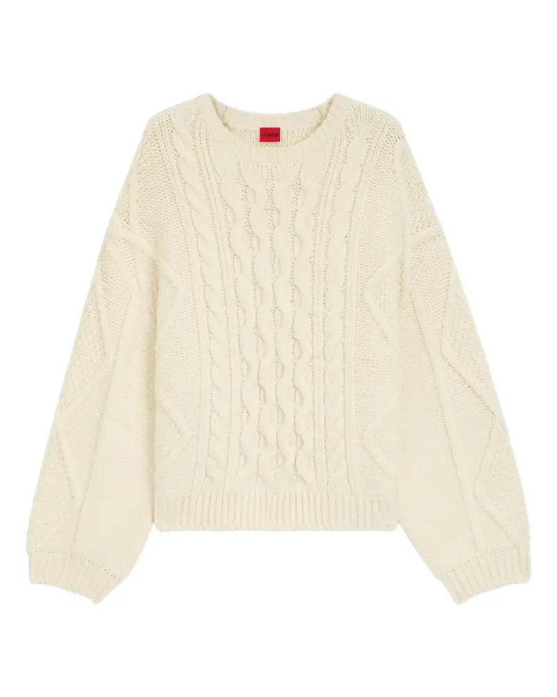 HUGO BOSS cable-knit sweater - Nude Nude