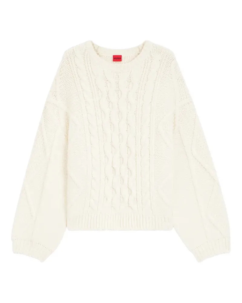 HUGO BOSS cable-knit sweater - Nude Nude