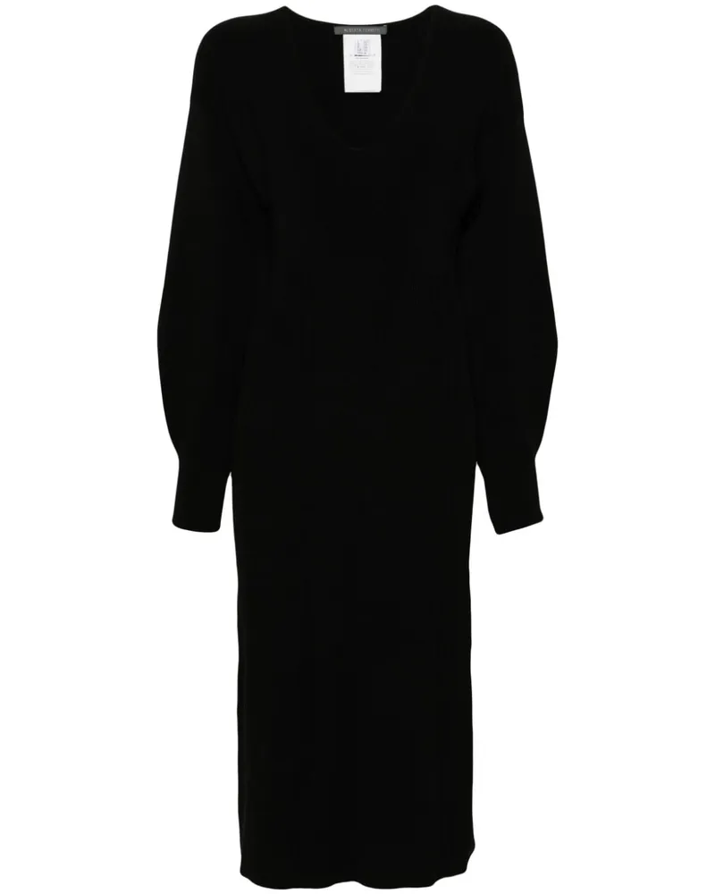 Alberta Ferretti Klassisches Maxikleid - Schwarz Schwarz