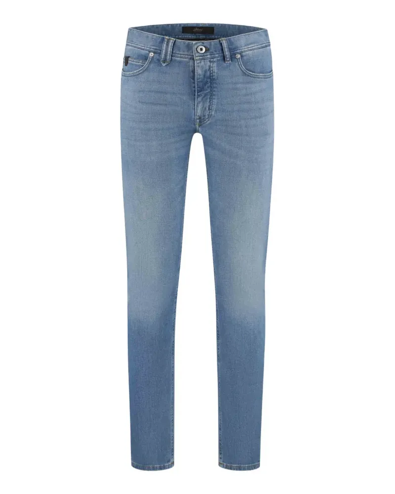Brioni faded-effect slim-fit jeans - Blau Blau