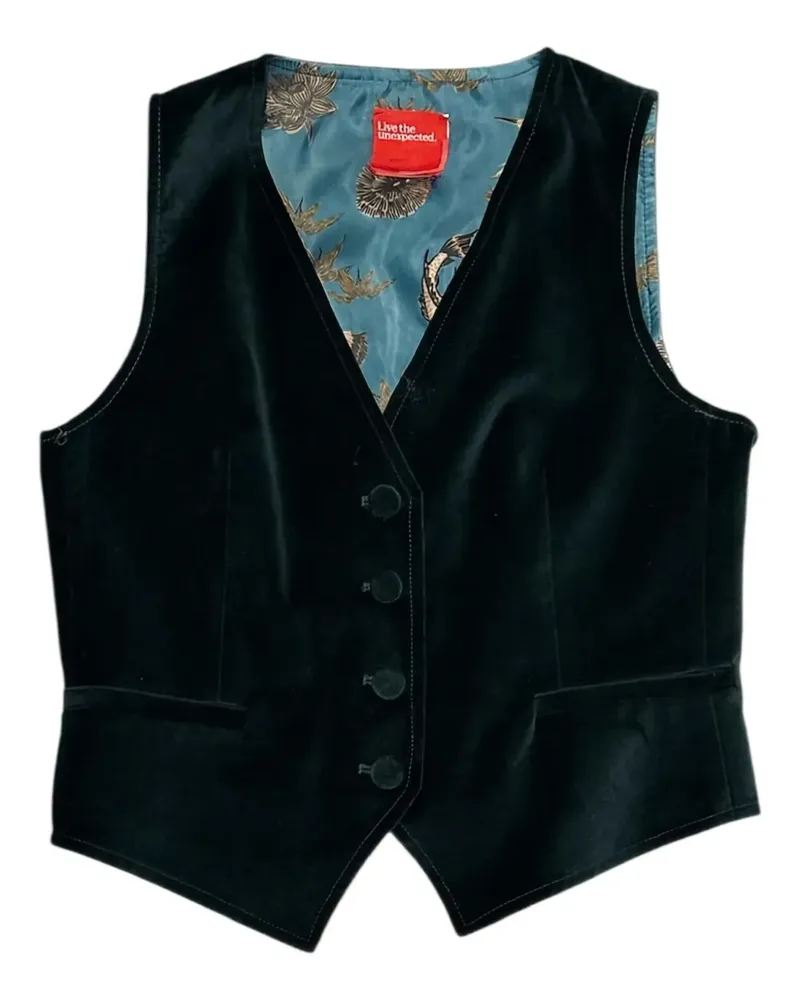 ..,merci buttonned waistcoat - Grün Grün