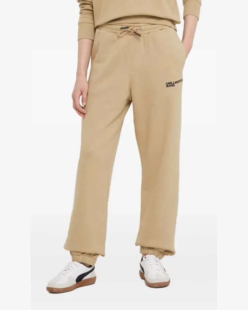Karl Lagerfeld drawstring logo track pants - Nude Nude
