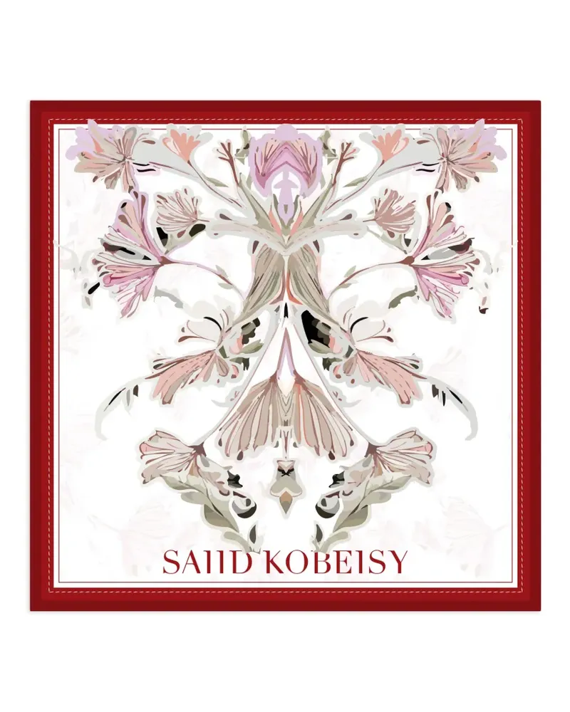 Saiid Kobeisy floral large scarf - Weiß Weiß