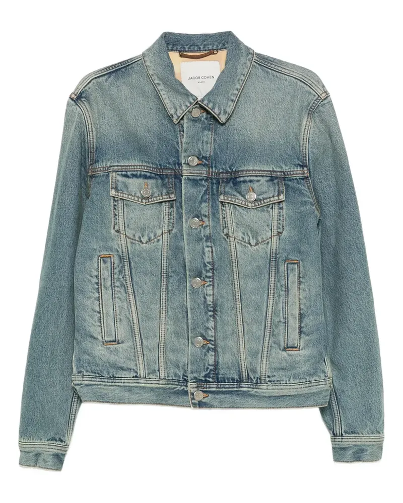 Jacob Cohën Geknöpfte Jeansjacke - Blau Blau