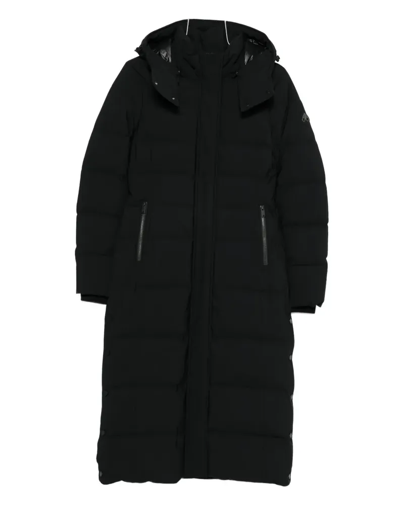 Moose Knuckles hooded puffer jacket - Schwarz Schwarz