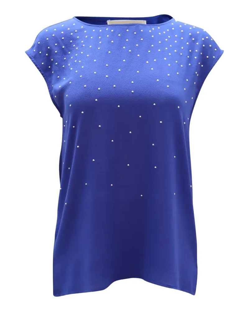 Michael Kors Ärmelloses Top mit Kristallen - Blau Blau