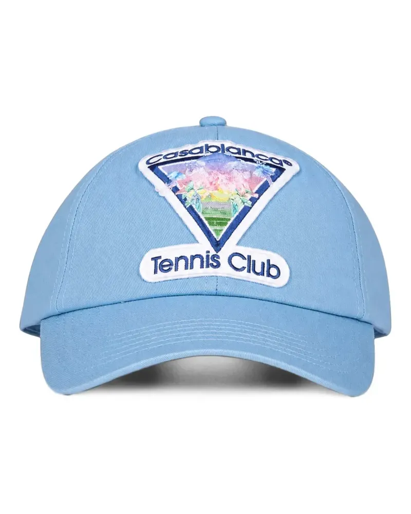 Casablanca Paris logo-patch baseball cap - Blau Blau