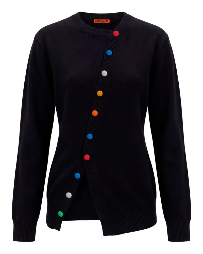 Simon Miller Asymmetrischer Cardigan - Schwarz Schwarz