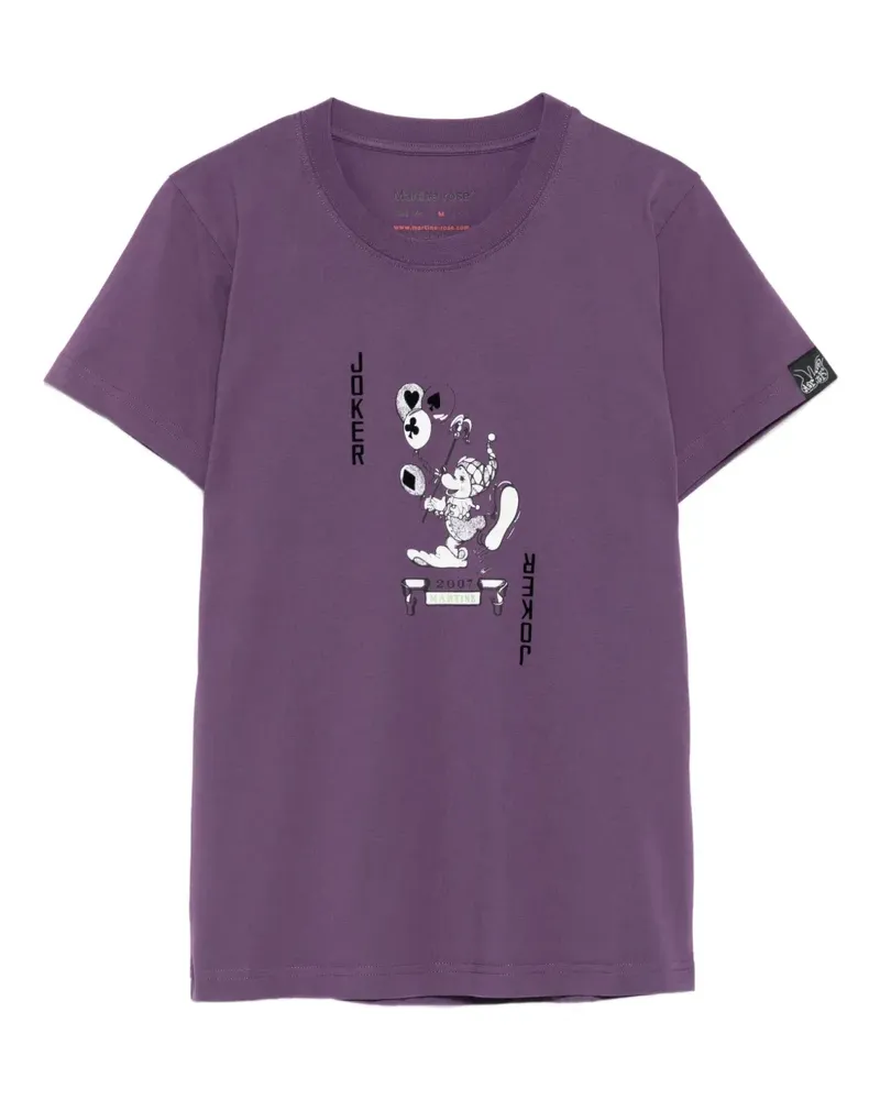 Martine Rose graphic-print cotton t-shirt - Violett Violett