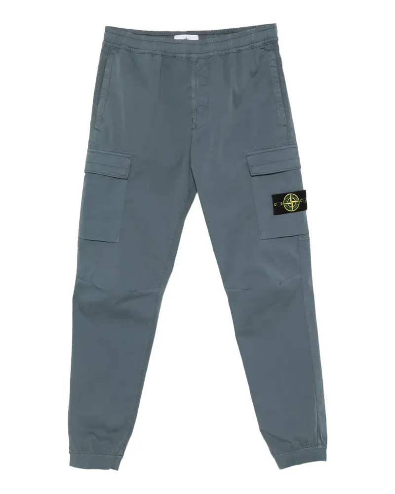 Stone Island Cargohose mit Logo-Patch - Blau Blau