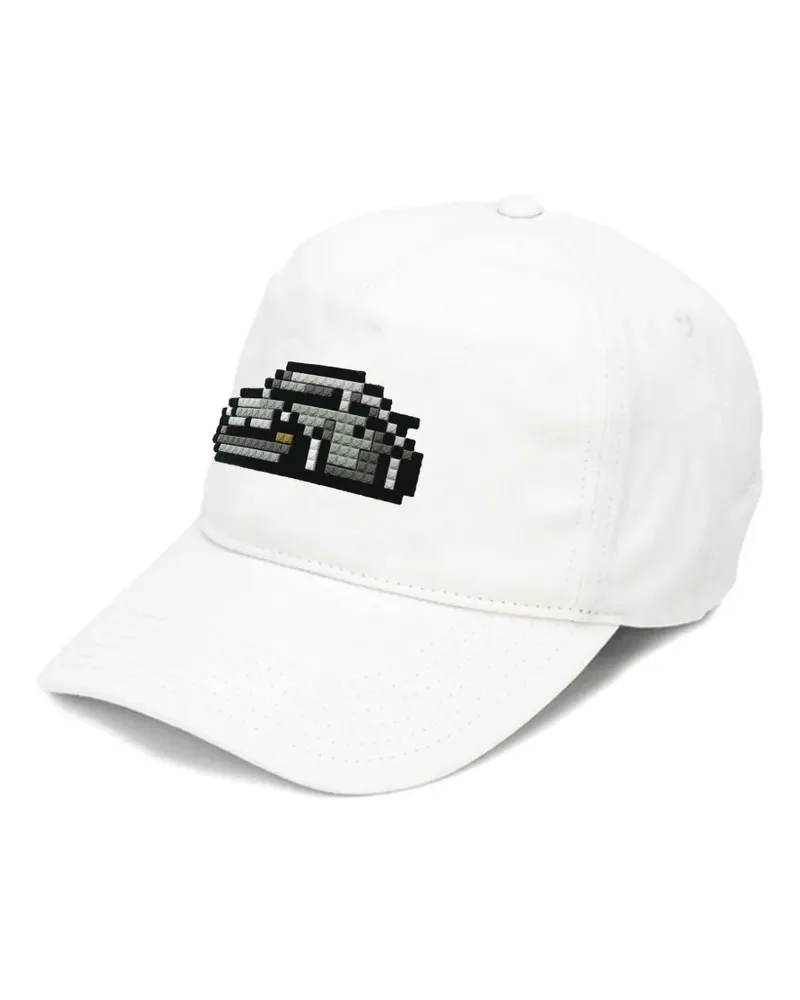 Mostly Heard Rarely Seen Baseballkappe im Auto-8-Bit-Design - Weiß Weiß
