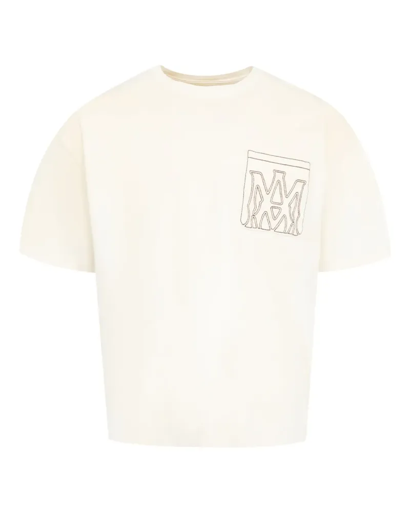 Amiri T-Shirt mit Tasche - Nude Nude