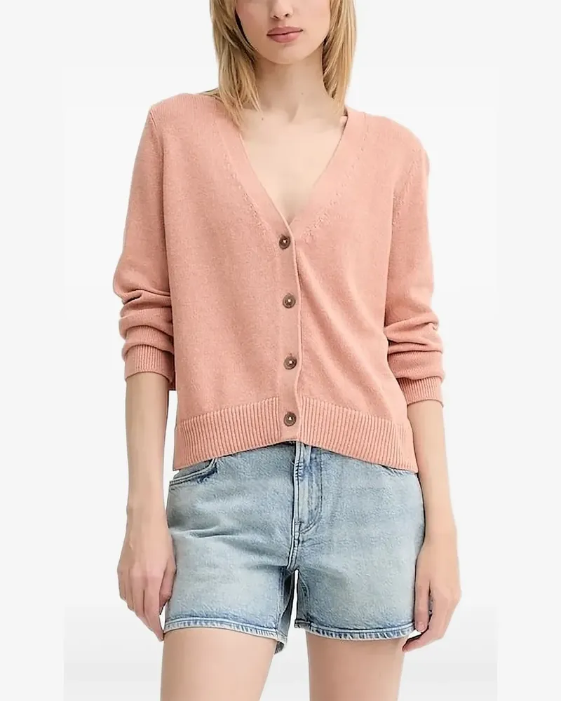 Marc O'Polo Cardigan mit V-Ausschnitt - Rosa Rosa