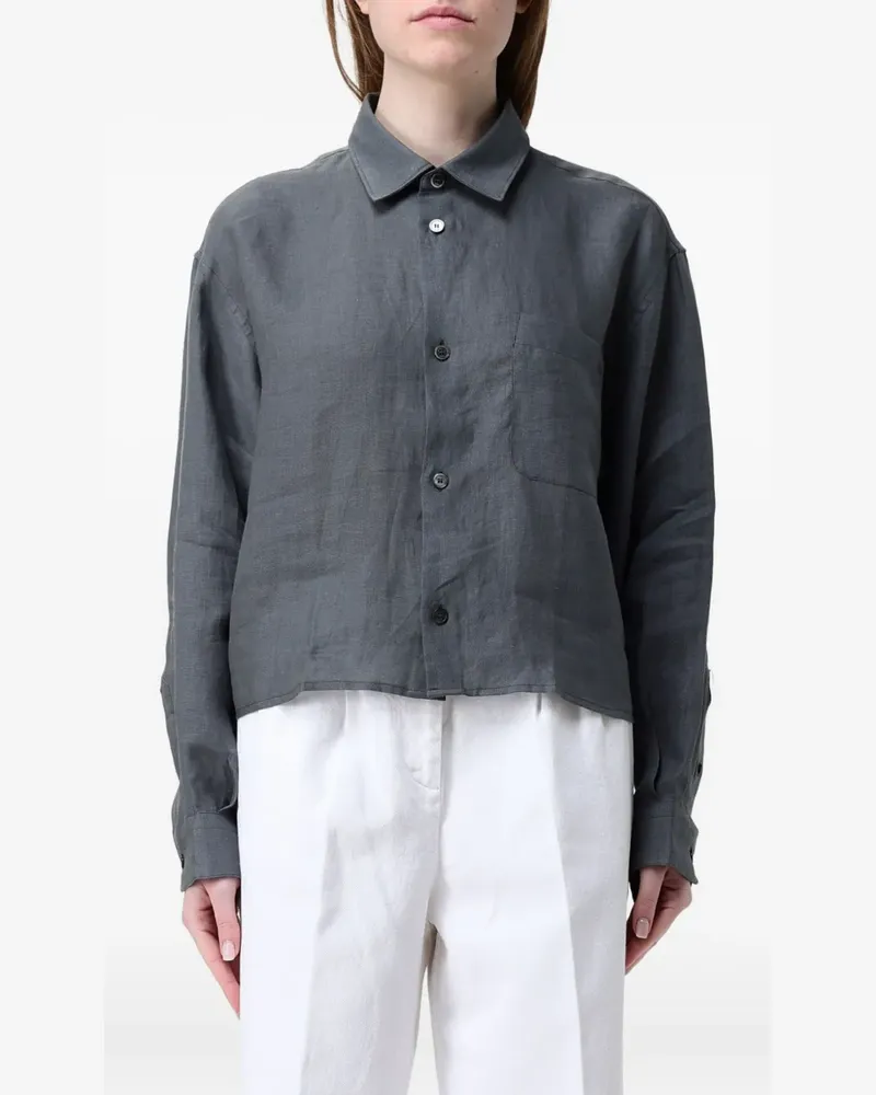 A.P.C. Sophie Hemd mit Tasche - Grau Grau