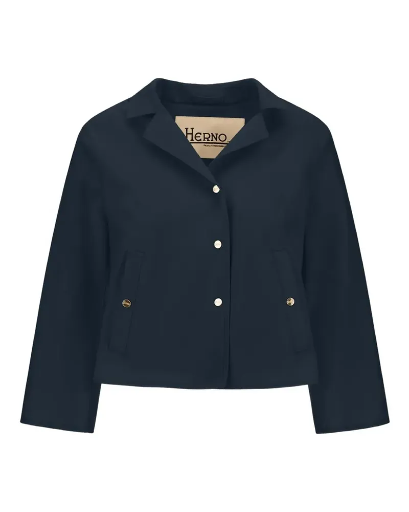 Herno buttoned collar jacket - Blau Blau