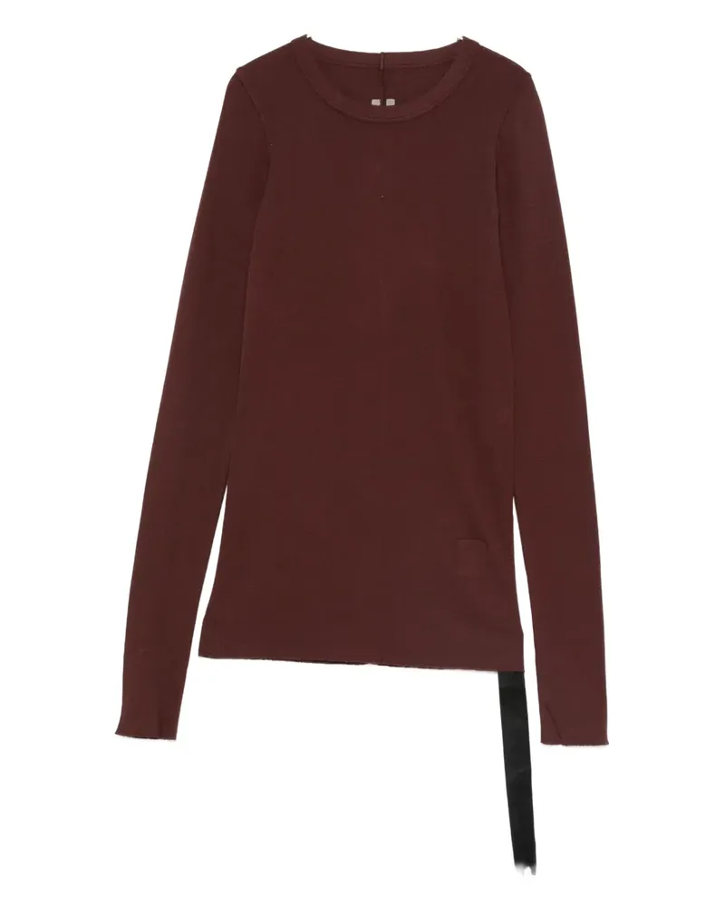 DRKSHDW by Rick Owens Ungesäumtes T-Shirt mit Schleifendetail - Braun Braun