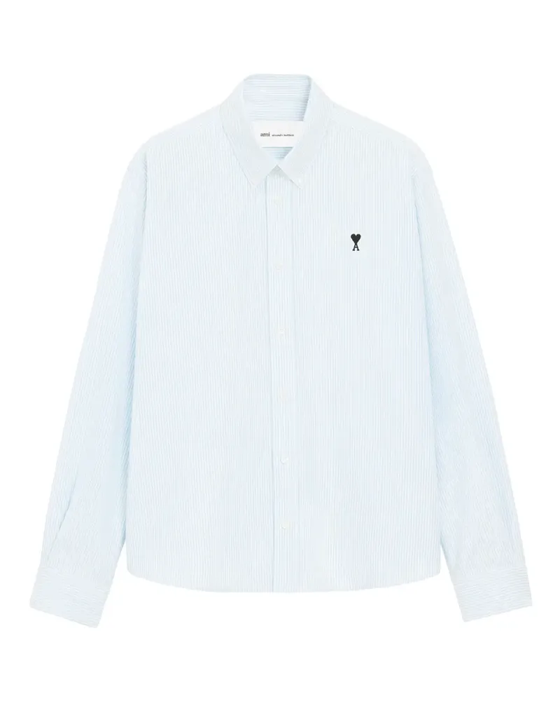 AMI Paris Geknöpftes Ami de Coeur Hemd - Blau Blau