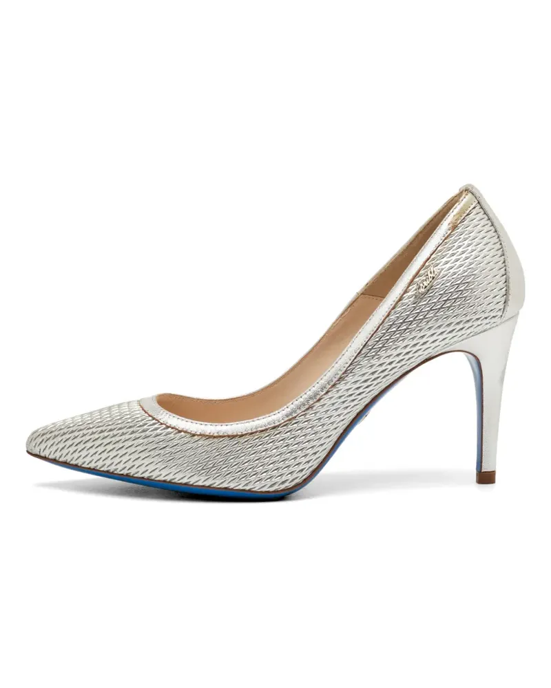 Loriblu textured pointed-toe pumps - Silber Silber