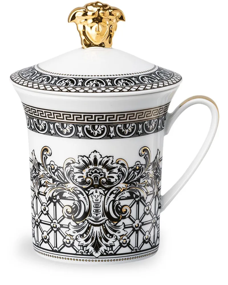 Versace Marqueterie Tasse mit Deckel - Nude Nude