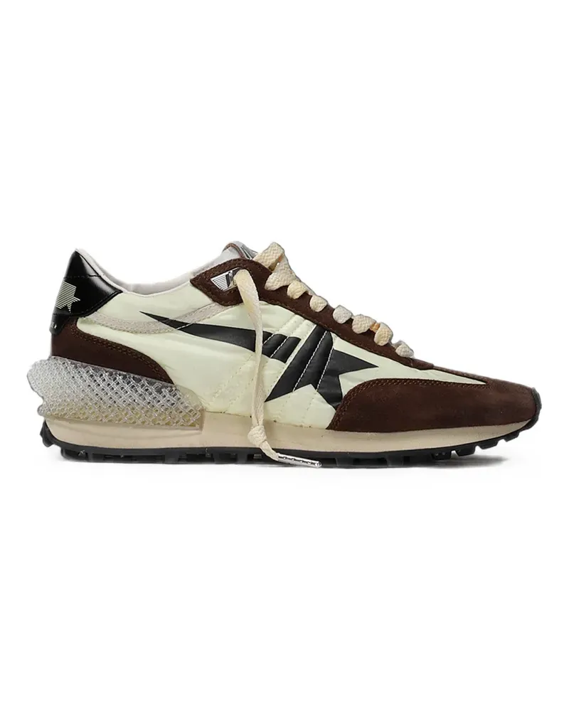 Golden Goose Marathon star-patch sneakers - Nude Nude