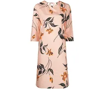 Etuikleid mit Blumen-Print - Rosa