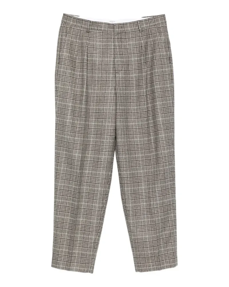 Cellar Door check-pattern trousers - Grau Grau