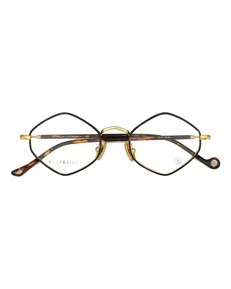 Eyepetizer Marina geometric-frame glasses - Braun Braun