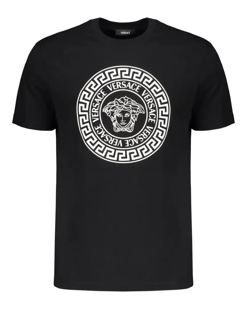 Versace T-Shirt aus Baumwolle - Schwarz Schwarz