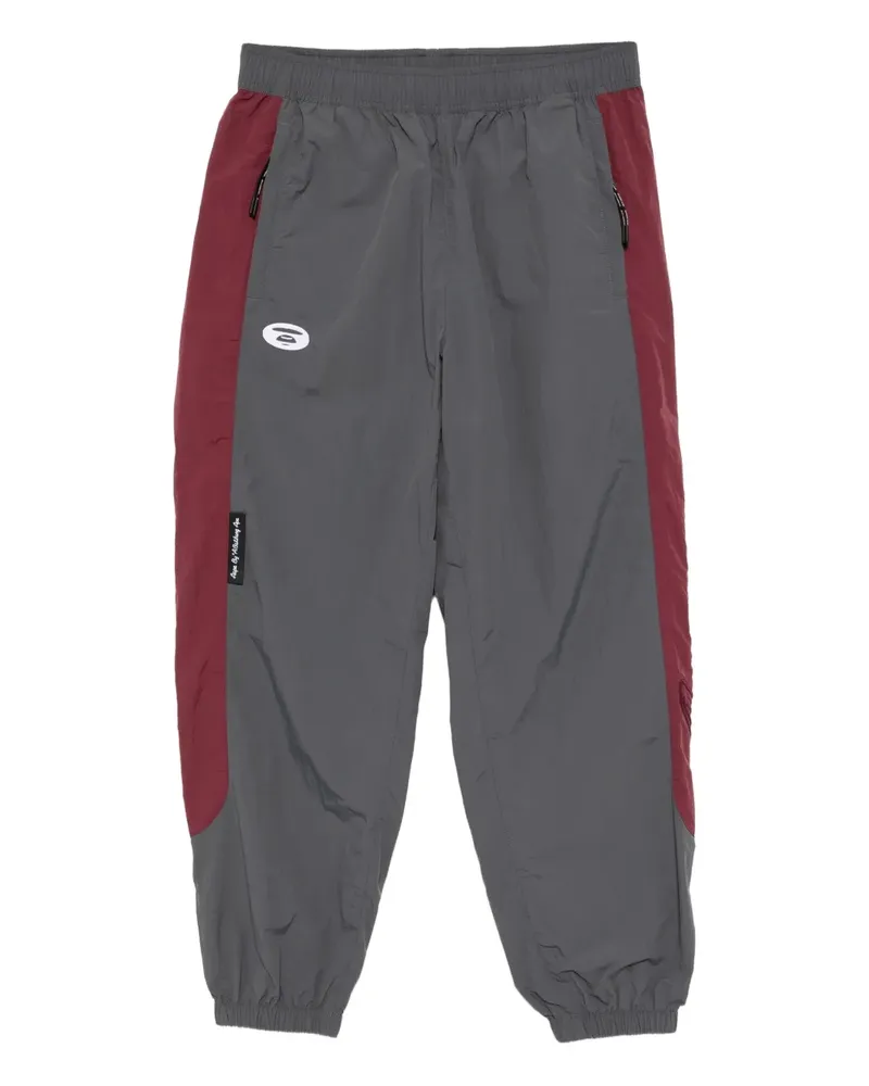 BAPE Hose mit Logo-Stickerei - Grau Grau