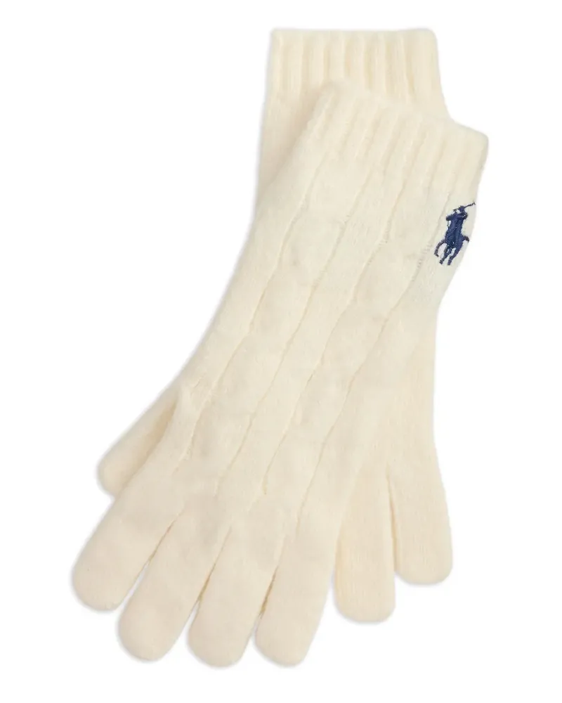 Ralph Lauren Handschuhe mit Zopfmuster - Nude Nude