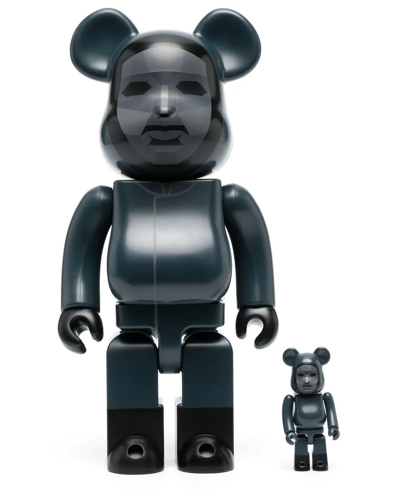 Medicom Toy Squid Game BE@RBRICK 100% und 400% Figuren-Set Schwarz