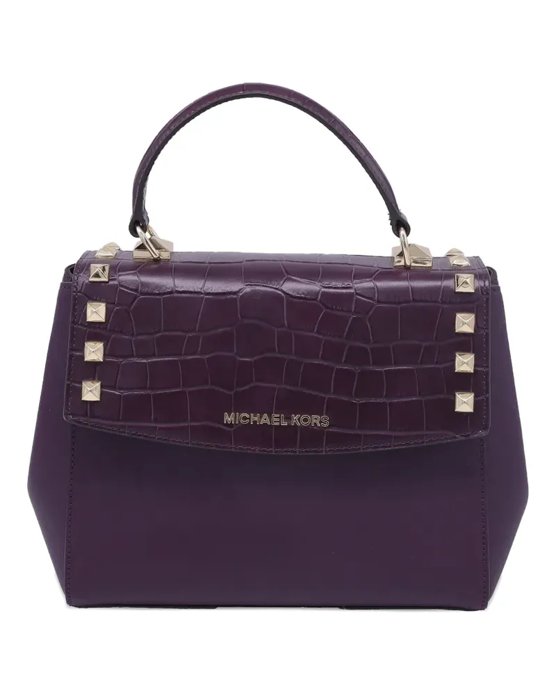 Michael Kors Karla textured leather tote bag - Violett Violett