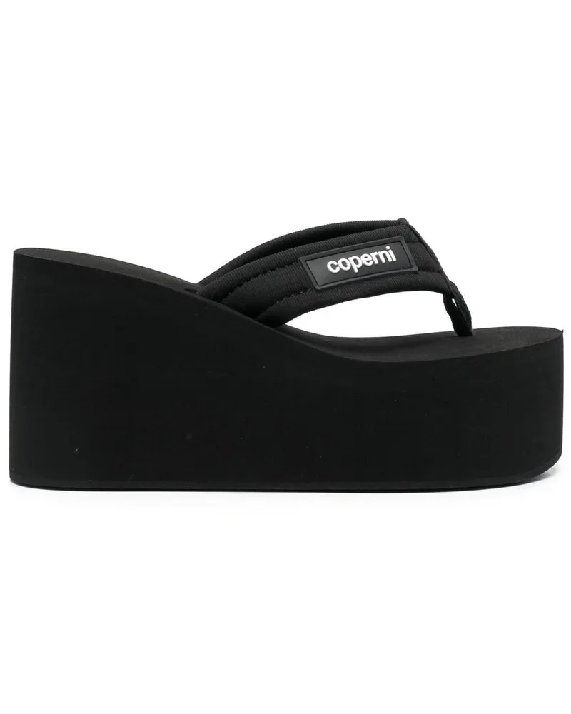 COPERNI Sandalen mit Logo-Patch - Schwarz Schwarz
