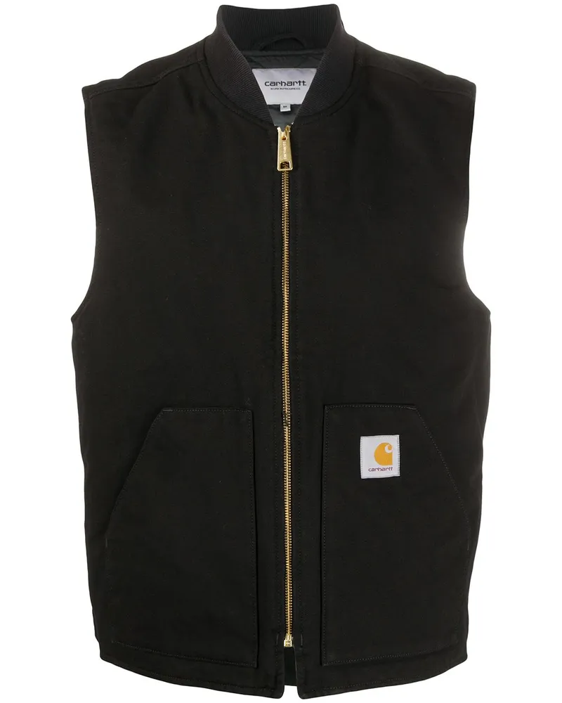 Carhartt WIP Weste mit Reißverschluss - Schwarz Schwarz