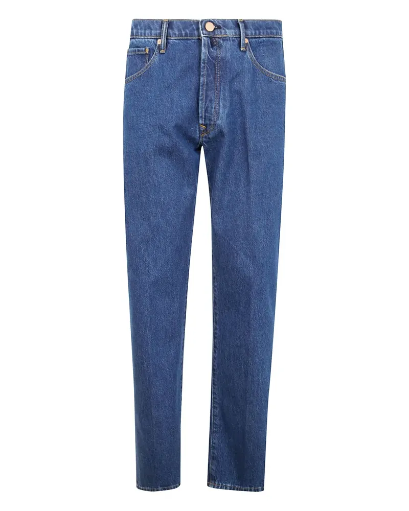 Incotex Jeans mit Logo-Patch - Blau Blau