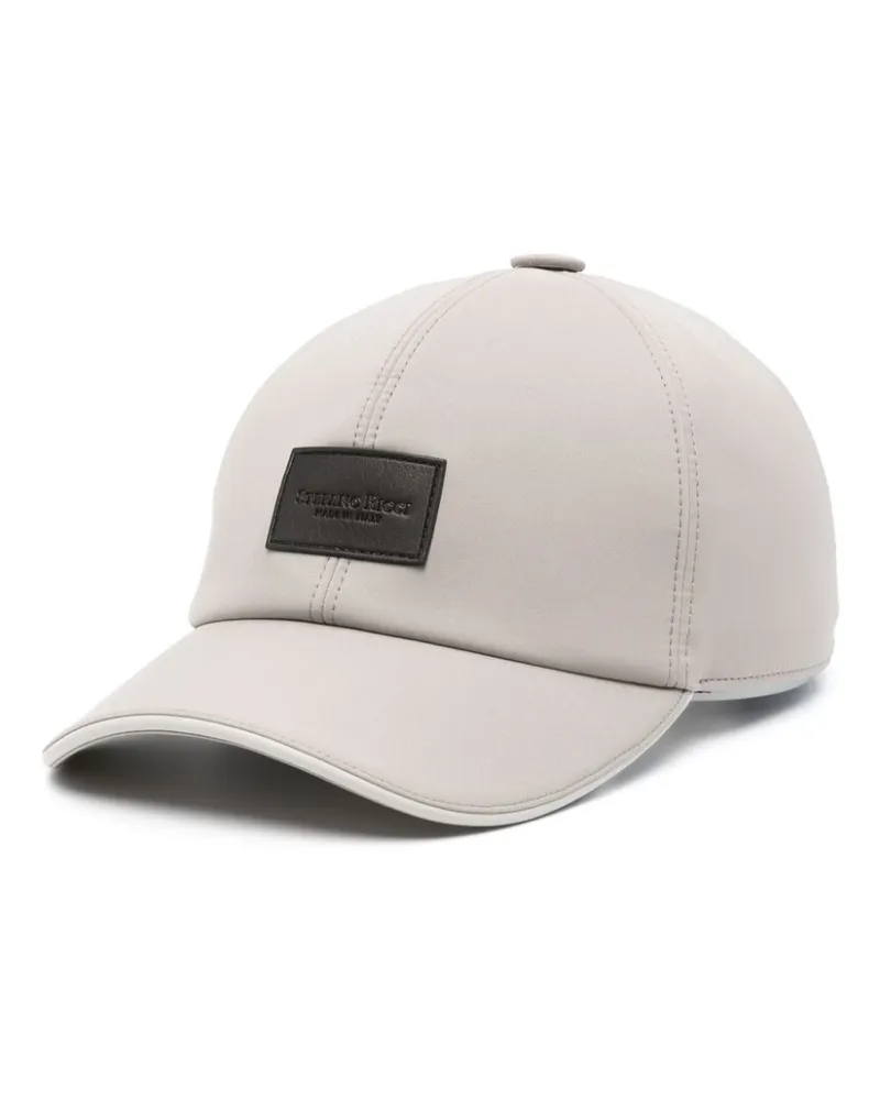 Stefano Ricci Baseballkappe mit Logo-Patch - Grau Grau