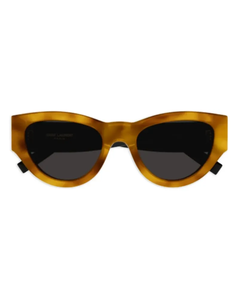 Saint Laurent Sonnenbrille mit Cat-Eye-Gestell - Braun Braun