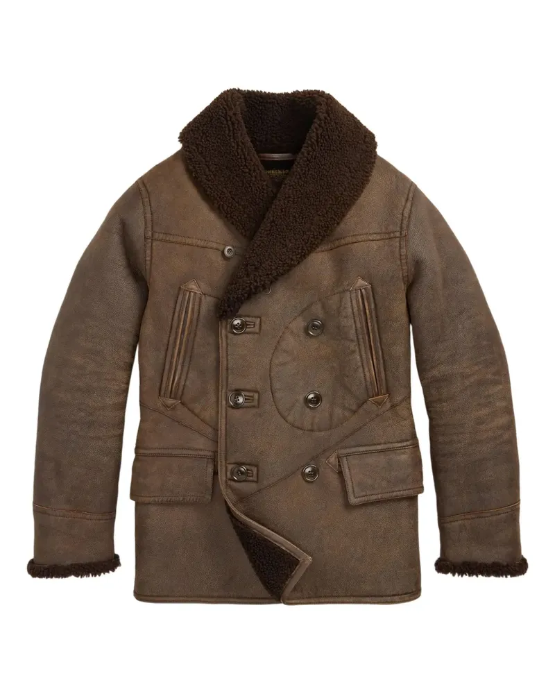 Ralph Lauren Cabanjacke aus Shearling - Braun Braun