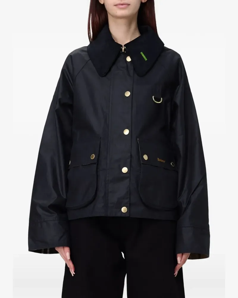 Barbour Icons Modern Spey waxed jacket - Schwarz Schwarz