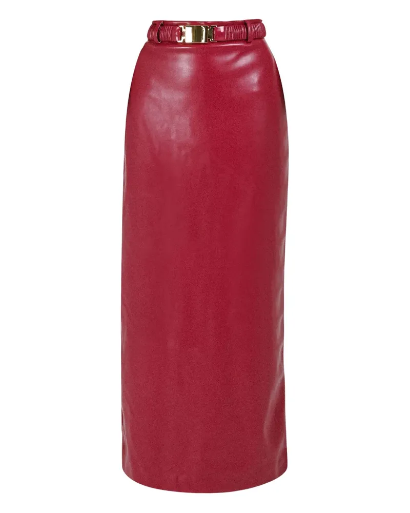 Rowen Rose Rock mit passendem Gürtel - Rot Rot