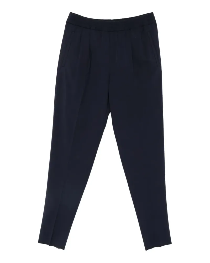 Ermenegildo Zegna Plissierte Hose mit Stretchbund - Blau Blau
