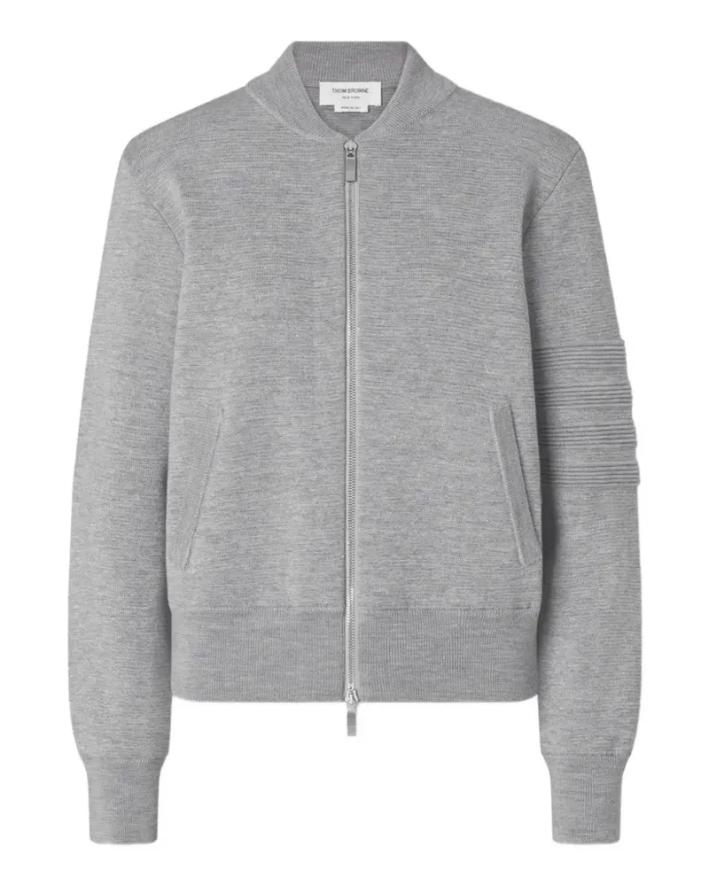 Thom Browne Bomberjacke mit Reißverschluss - Grau Grau