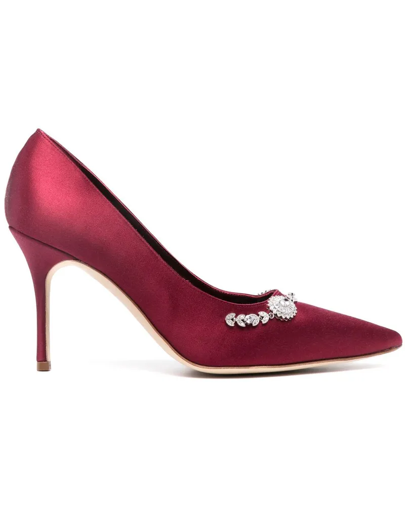 Manolo Blahnik Lamik Pumps 90mm - Rot Rot