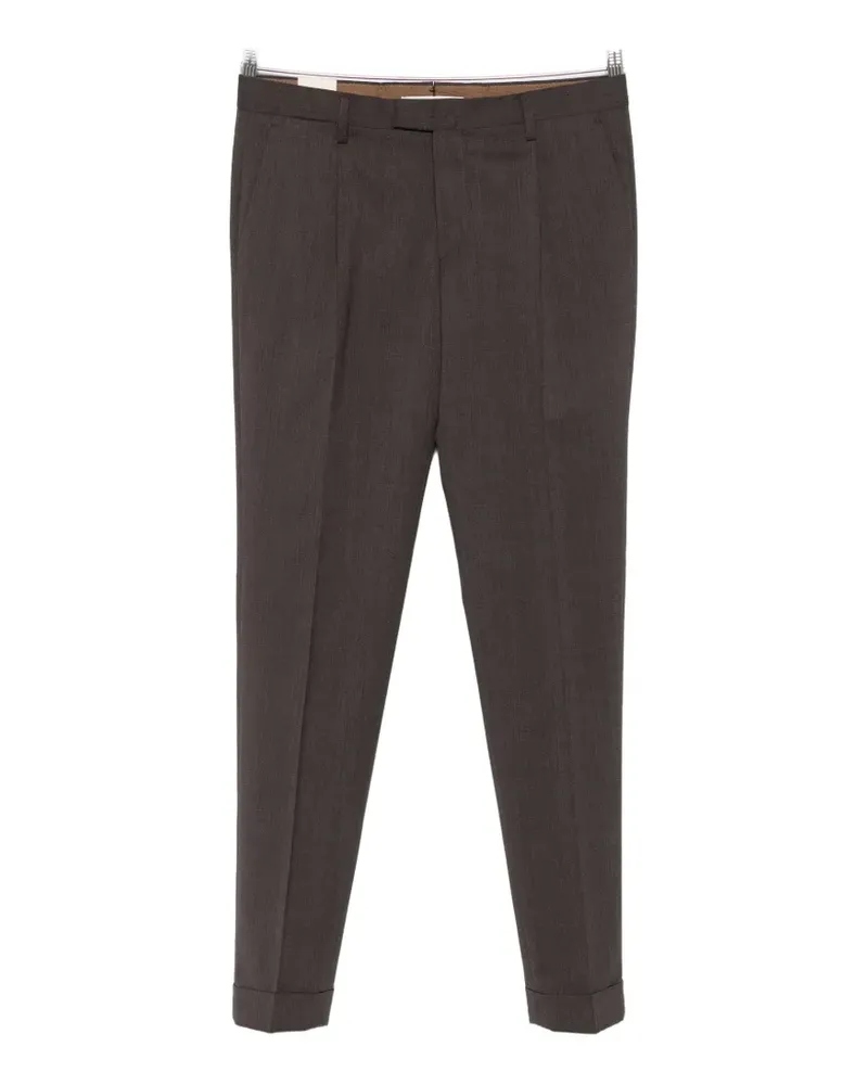 Briglia 1949 pleated turned-up trousers - Braun Braun