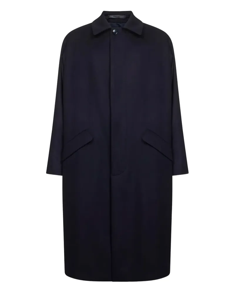 Giorgio Armani Einreihiger Mantel aus Kaschmir - Blau Blau